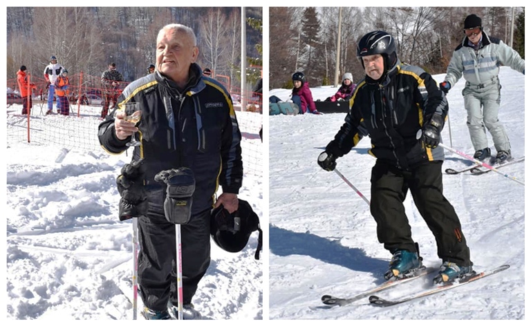 Инспирација: Дедо Димче го прослави својот 88-ми роденден на скии (Фото/Видео)