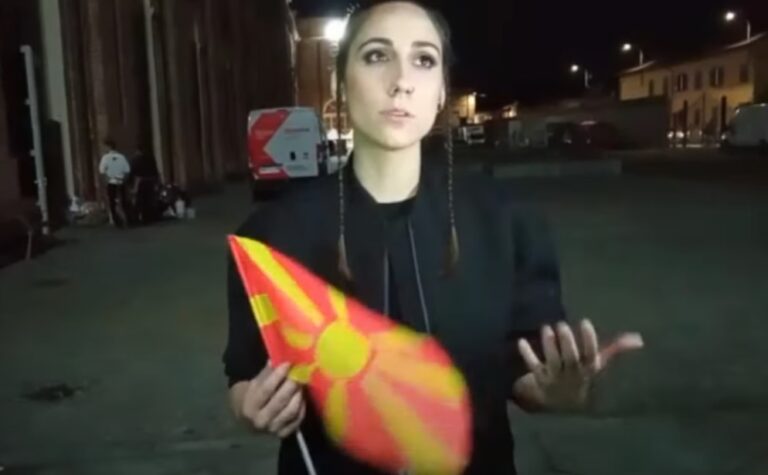 (ВИДЕО) На Андреа и се бесмислени реакциите, но се извини за фрлањето на македонското знаме