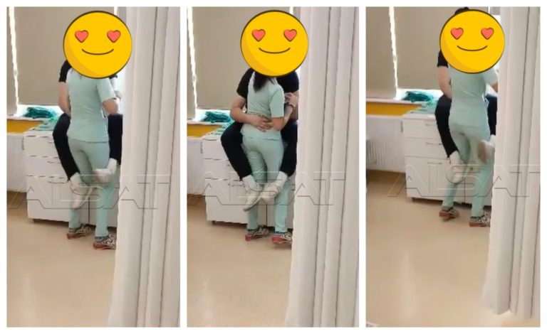 Медицинска сестра во љyбовен занec додека пациенти чекаат ред за преглед (Видео)