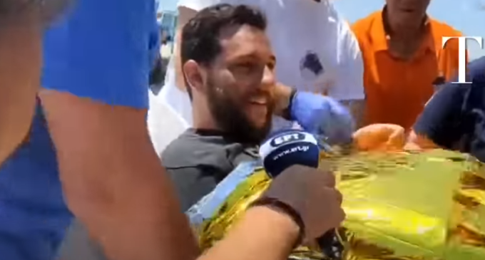 HOBО ВИДЕО: СПАСУВАЊЕ НА ВТОРИОТ МАКЕДОНЕЦ, ИВАН ГО ПРЕЧЕКАА СО АПЛАУЗ