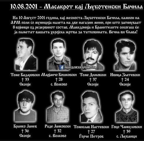 21 година од загинувањето на бранителите кај Љуботенски Бачила
