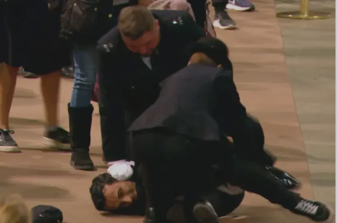 Маж го допрел ковчегот на кралицата, експресно беше уапсен (Видео)