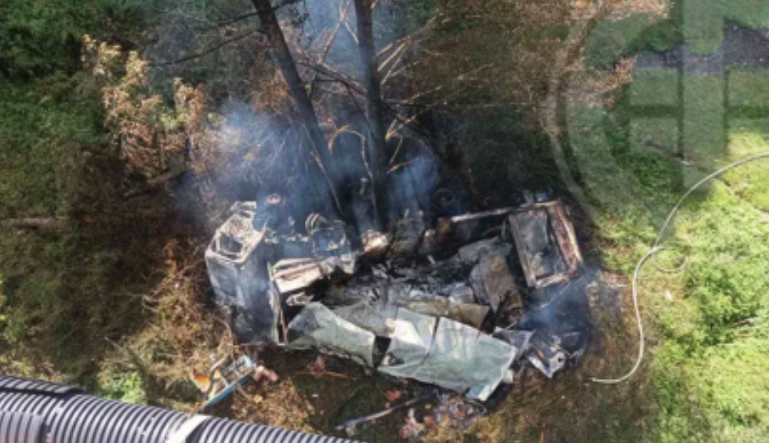 Камион излетал од патот Гостивар-Кичево и се запалил