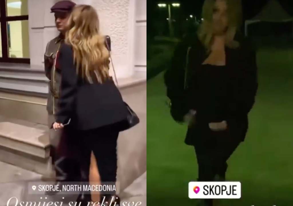 Нивес Целзиус на приемот кај Пендаровски, ги бакнувала војниците пред влезот во Вила Водно