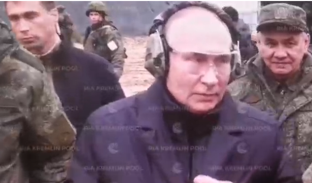 Путин пукаше со снајпер за време на посетата на мобилизираните војници (Видео)