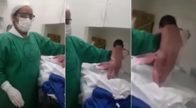 Медицинскиот персонал во ШОК – Новороденче проодело! (ВИДЕО)