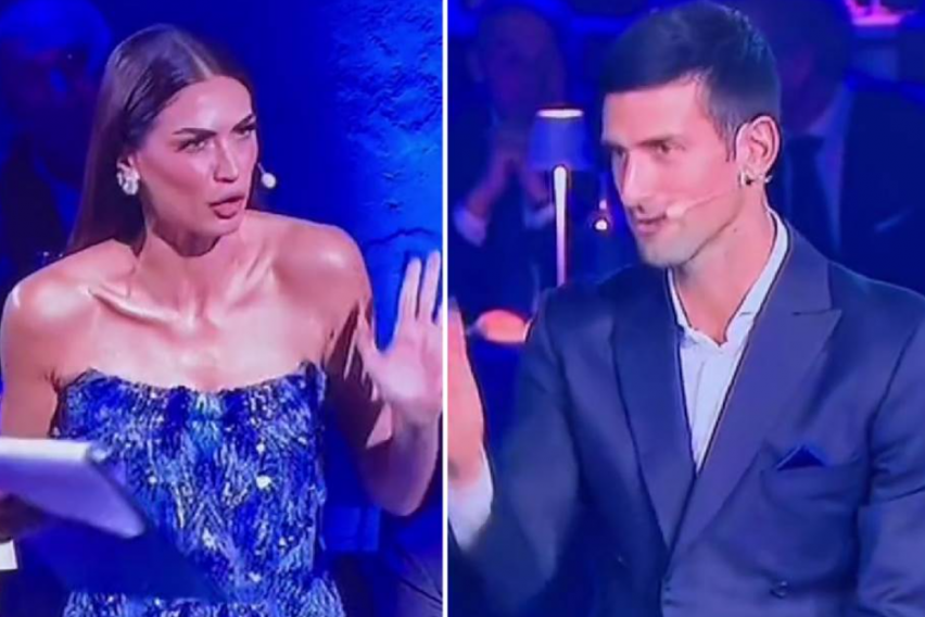 Згодната Италијанка на Новак му поставила непријатно прашање: Ѓоковиќ се насмеал, па вака го избегнал одговорот (ВИДЕО)