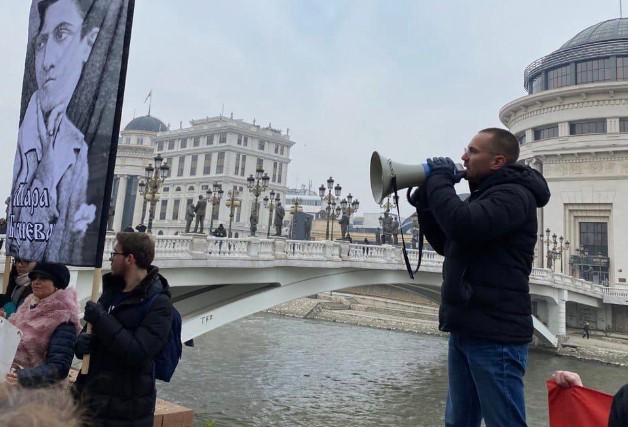 Џамбаски безобразно среде Скопје: „Да живее бугарска Македонија“!