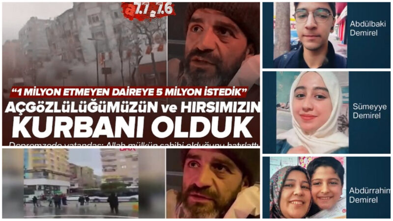 Tатко кој загуби три деца во земјотресот во Турција: СТАНАВМЕ ЖРТВИ НА СОПСТВЕНАТА АЛЧНОСТ