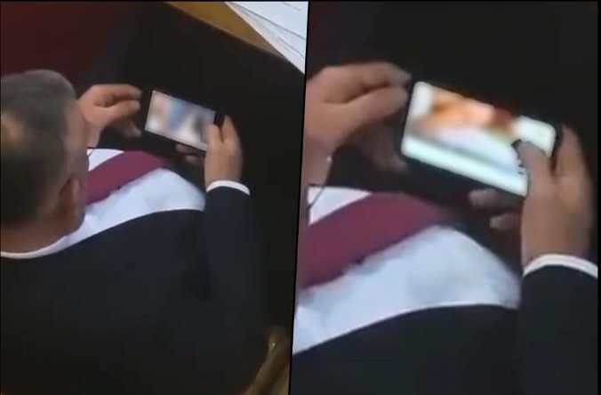 СКАНДАЛ во Косово: Пратеник гледа филмови за возрасни на седница! (Видео)