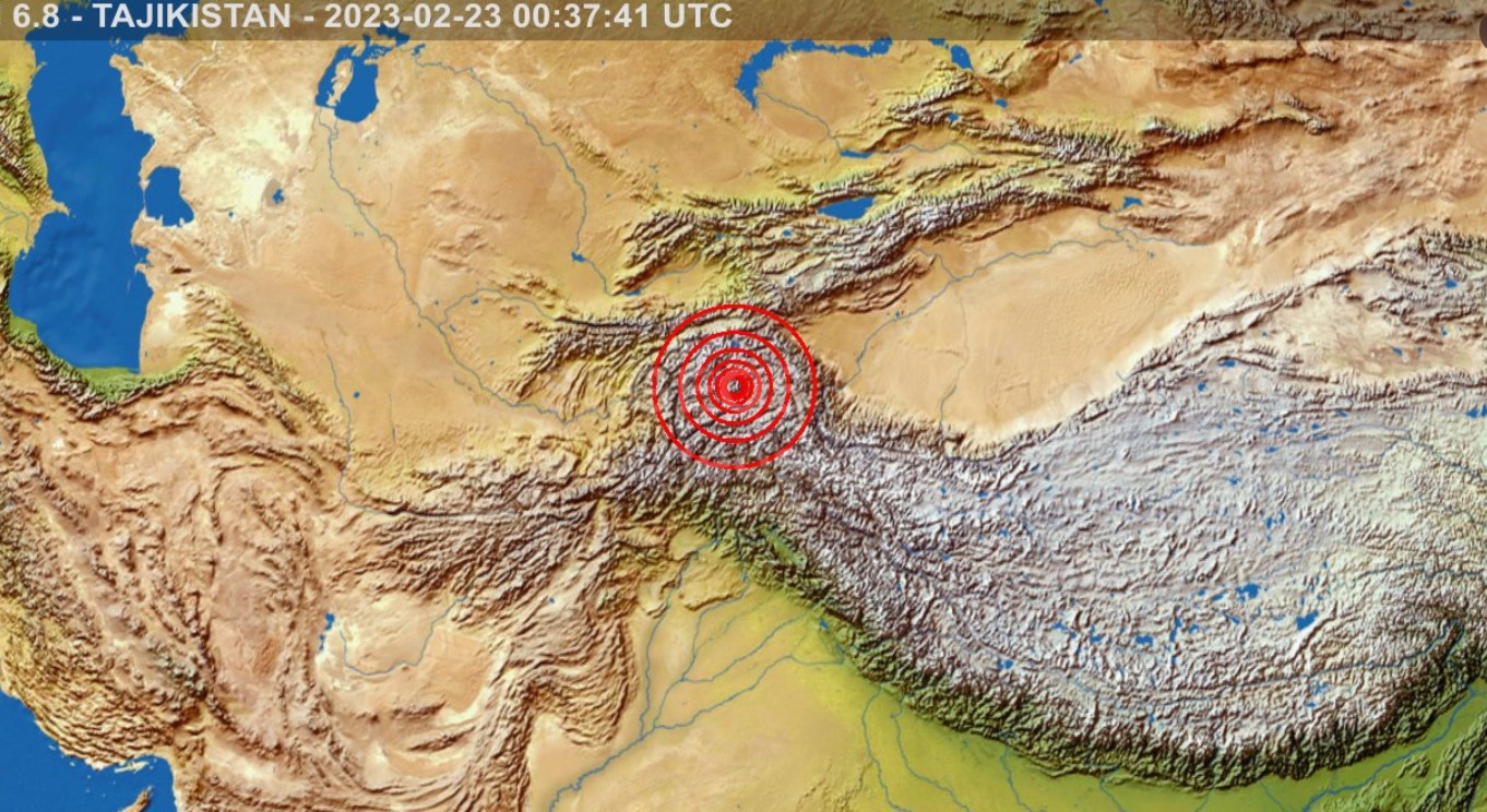 ЗЕМЈОТРЕС ОД 6,8 СТЕПЕНИ ВО ТАЏИКИСТАН (ВИДЕО)