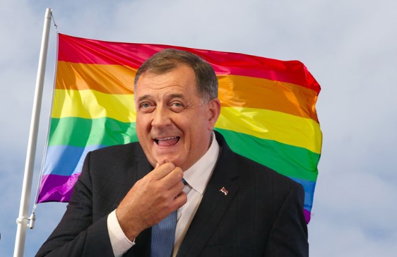 НИЕ ВАКА ЖИВЕЕМЕ, А АКО НЕ ВИ ЧИНИ ОДЕТЕ НА НЕКОЈ ОСТРОВ: Додик им забранува на ЛГБТ-активистите да влегуваат во школите