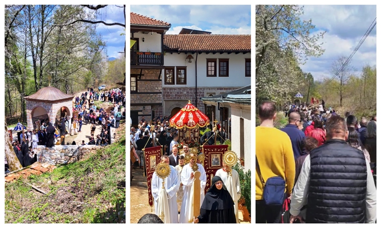 Прекрасен празничен ден во манастирот Св. Богородица Пречиста кај Кичево (Фото)