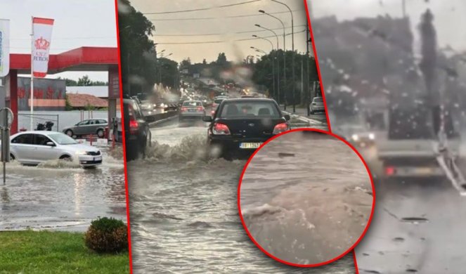 Се споија небото и земјата: Страшно невреме во Белград (Видео)