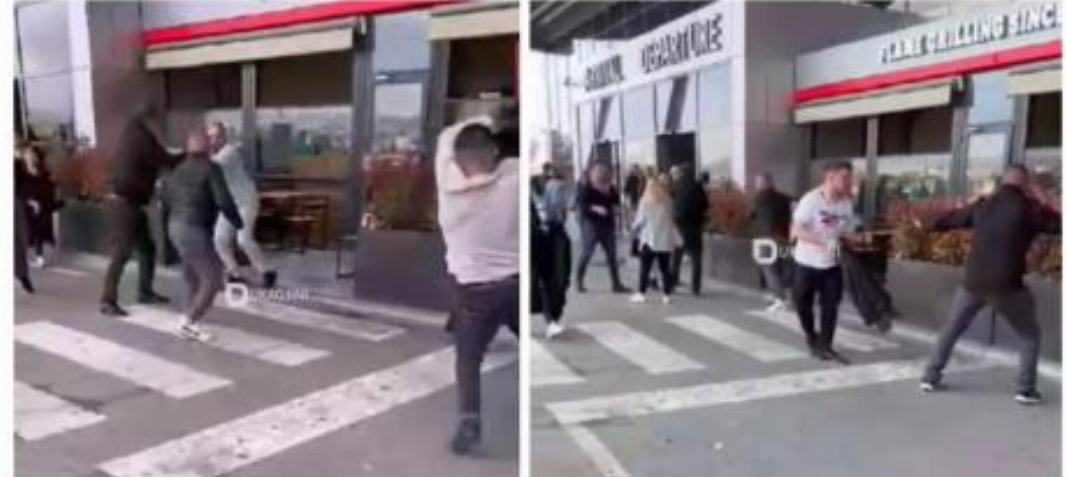 ВИДЕО: „Зошто ја погледна жена ми?“ – Масовна тепачка на аеродром во Приштина