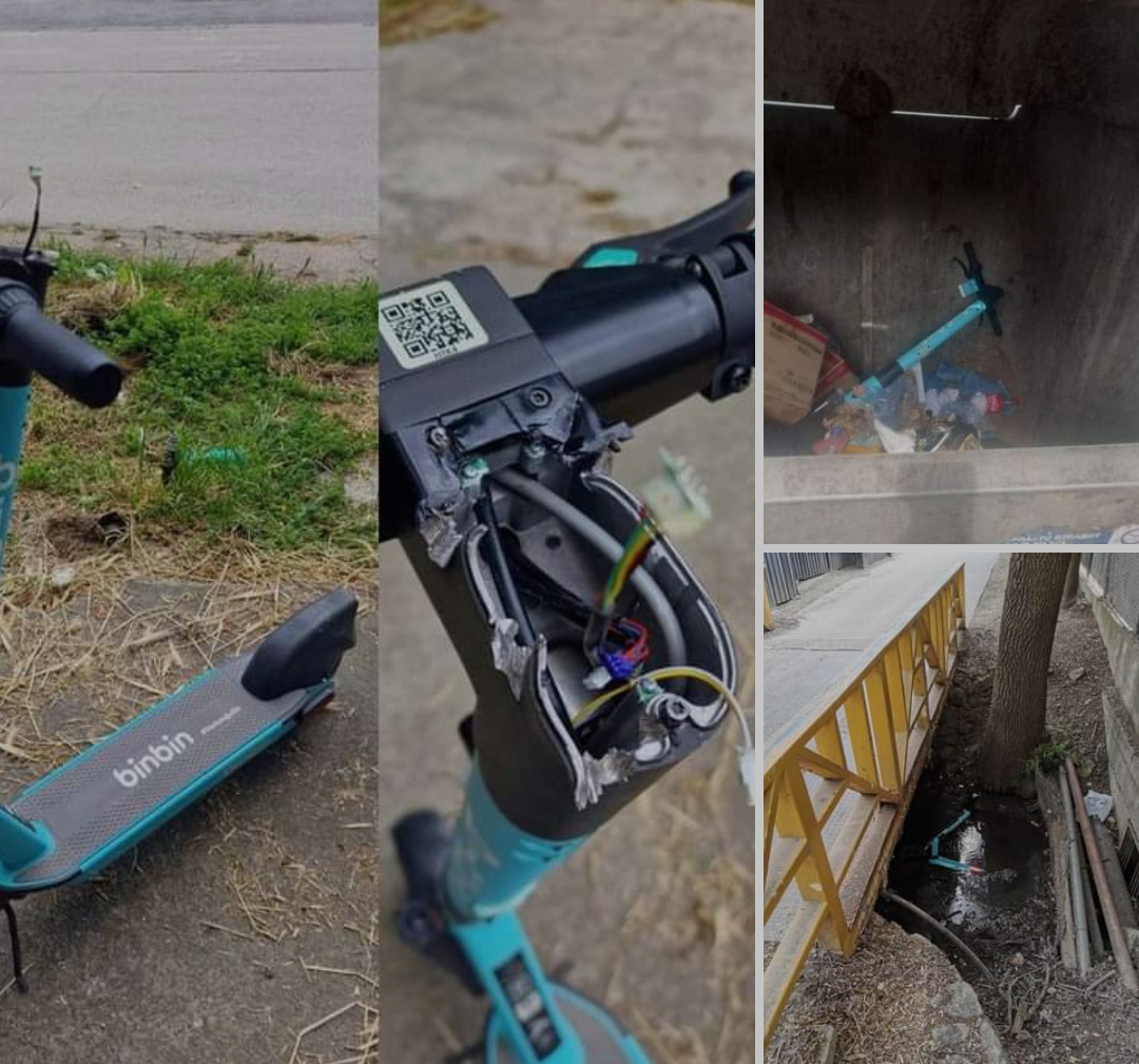 Тешка мизерија сте граѓани – ги искршија и испокрадоа тротинетите (Фото)