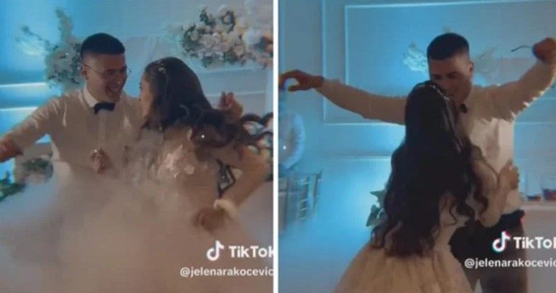 Младоженци го воодушевија регионот: Снимката од нивниот танц има три милиони прегледи (ВИДЕО)