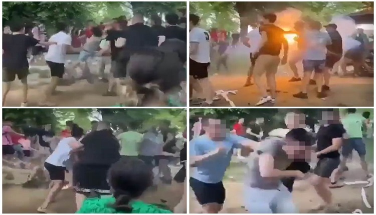 Брутална тепачка меѓу средношколци од две белградски гимназии (Видео)