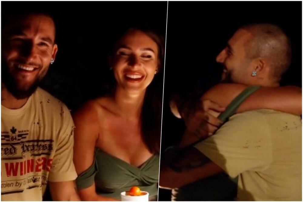 (Видеo) Со огномет Немања Гудељ ја побара за жена Анастасија Ражнатовиќ