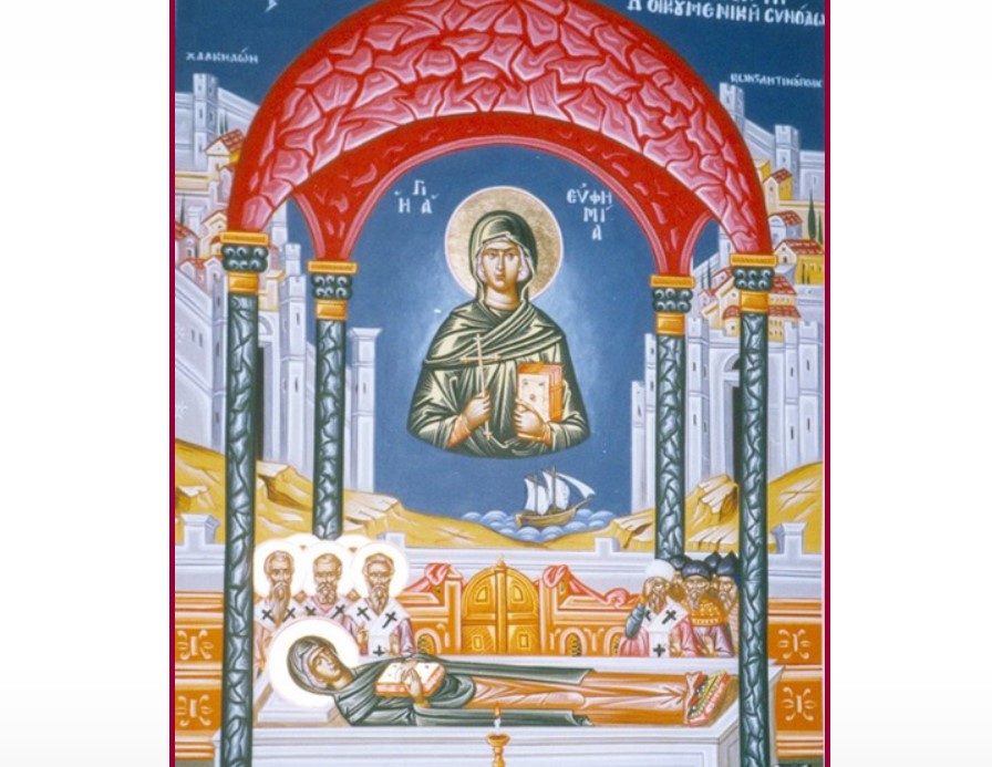 Чудото на светата великомаченичка Ефимија со кое се потврди Православието