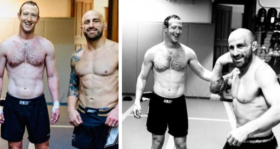 ФОТО: Кралот на УФЦ – Волкановски го подготвува Зукерберг за тепачка против Илон Маск во кафез!