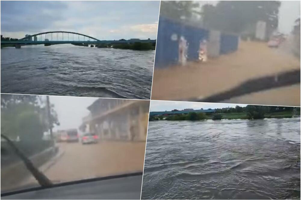 Невремето стигна и во Хрватска – се излеа и Сава!