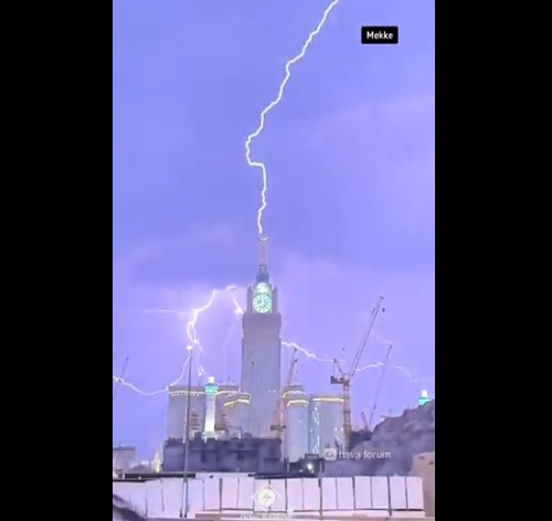 Невреме во Мека: Ветерот соборувал луѓе и превртел тешки метални конструкции (Видео)