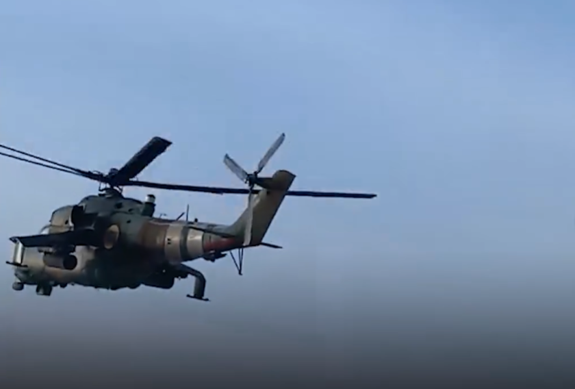 Украински блогер објави видео: Македонски ми-24 воен хеликоптер напаѓа цели во Донецк