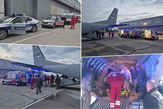 Авион со тешко повредени од Кочани слета во Батајница, веднаш се пренесен во болница