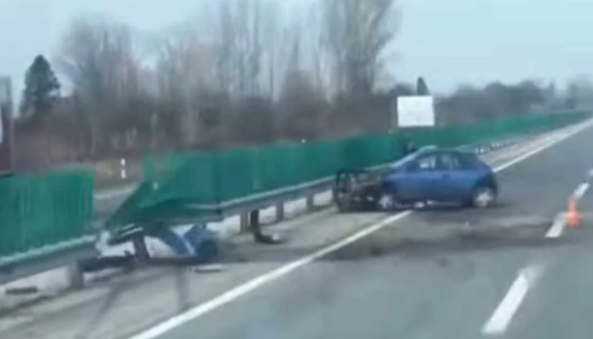 Тешка сообраќајна несреќа на автопатот Скопје-Велес (ФОТО)