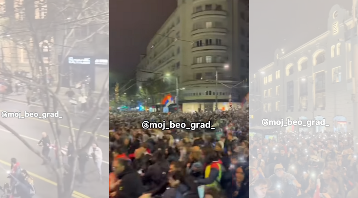 “Страшно е, имаш впечаток дека нешто стасува до тебе”: Демонстрант објасни како настанало стампедото во Белград