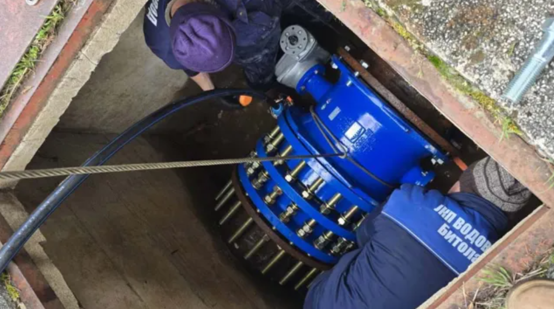 ЈКП “Водовод“ Битола: промена на крилест затворач Ф/500 mm во “Пумпна станица Довлеџик“