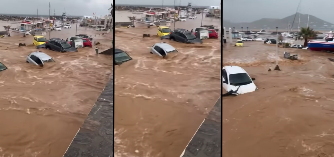 Црвен аларм: Грција зафатена од огромни поплави, водата носи се пред себе (ВИДЕО)