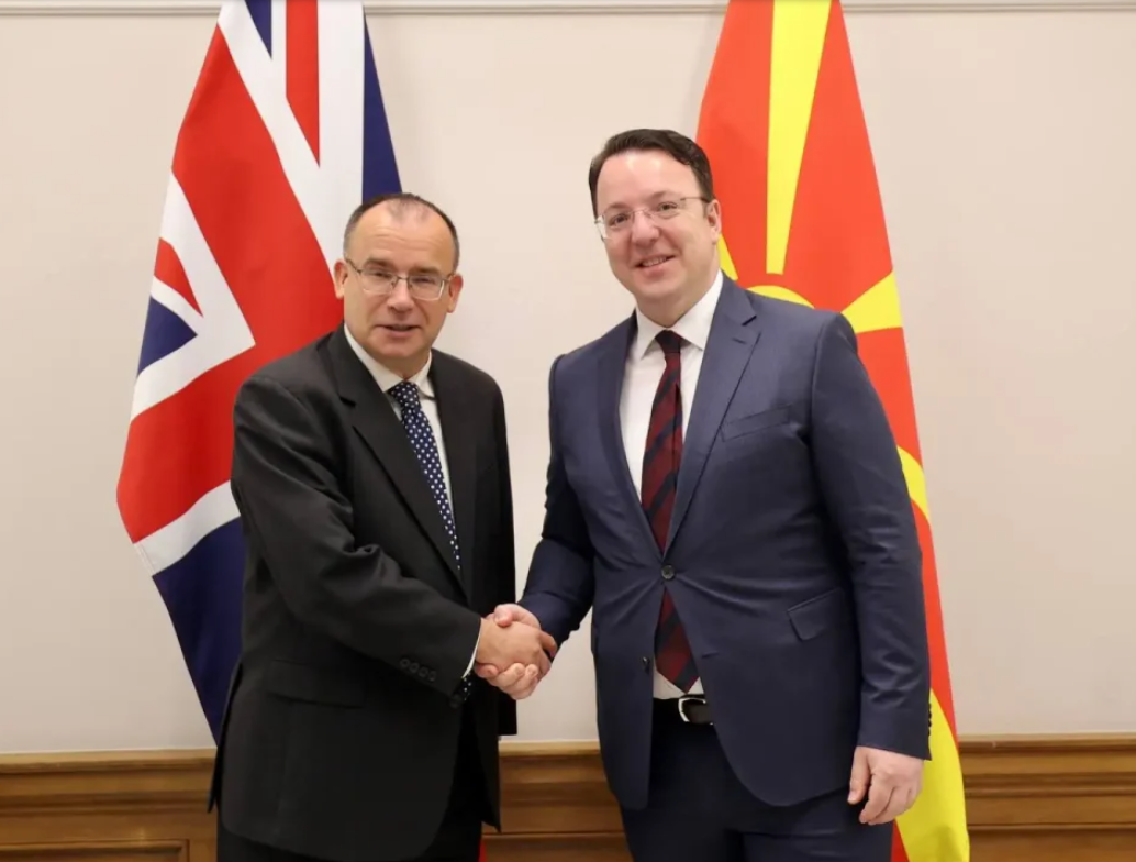 Николоски оствари средба со Герет Томас, министер за економија и извоз на Велика Британија: Најавена економска соработка