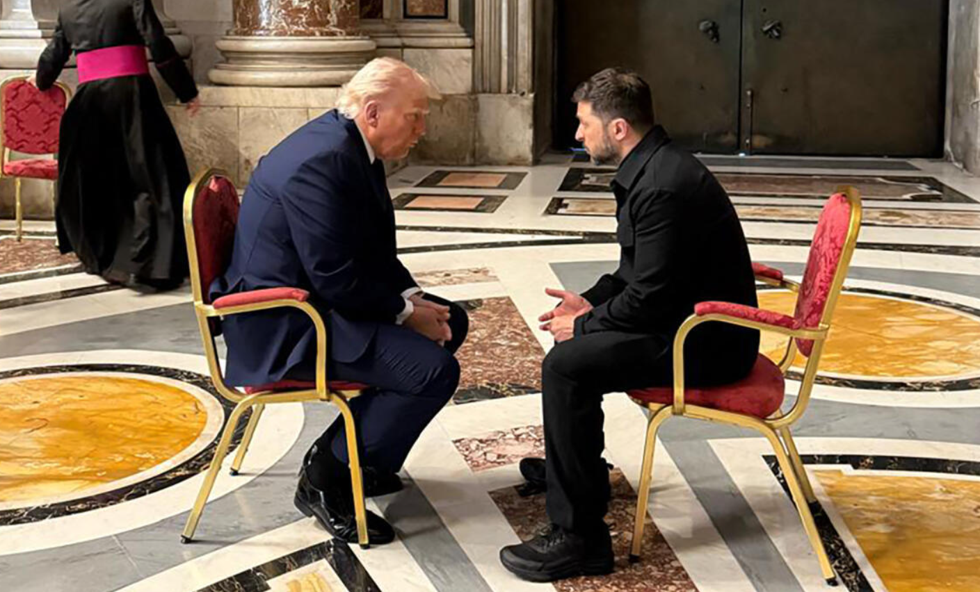 Зеленски се огласи после средбата со Трамп во Рим, каде двајцата присуствуваа на погребот на папата