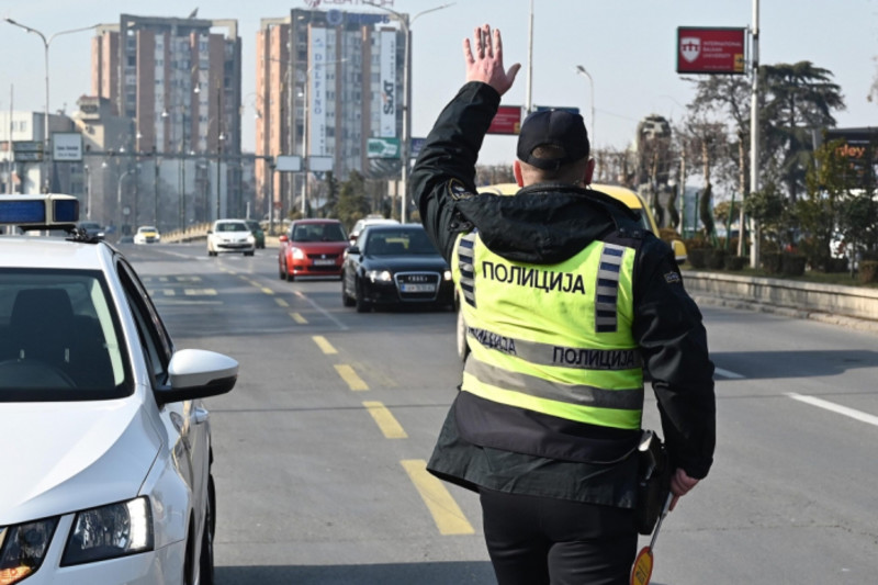Полицијата денес во Скопје напиша 247 казни, еден возач лишен од слобода за безобзирно возење