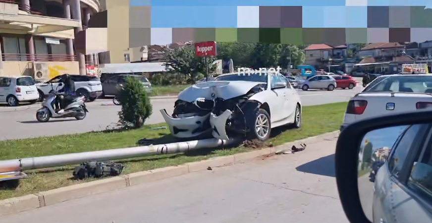 [ВИДЕО] Сообраќајна несреќа во Штип