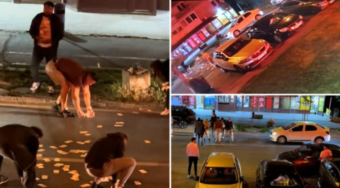 Жена фрлила 13.000 евра од автомобил во движење: Случајните минувачи изненадени