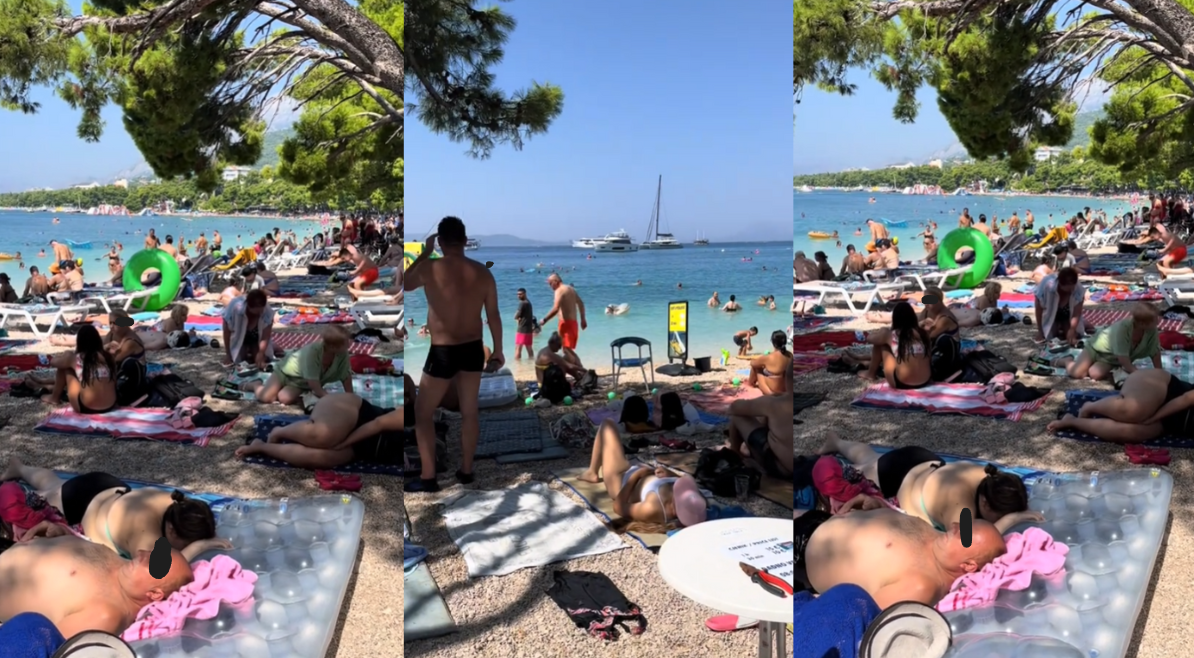 “Ако за вас ова е одмор – јас не одам”: Снимка од плажа во Хрватска го шокираше Балканот [ВИДЕО]
