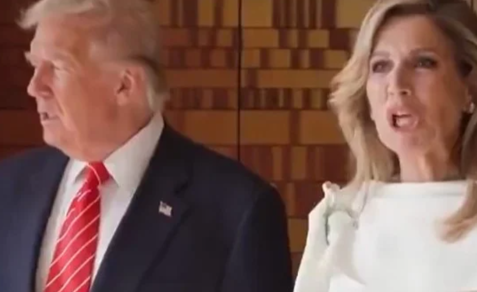 Кралицата на Холандија се потсмеваше со Трамп? Снимката веднаш стана вирална [ВИДЕО]