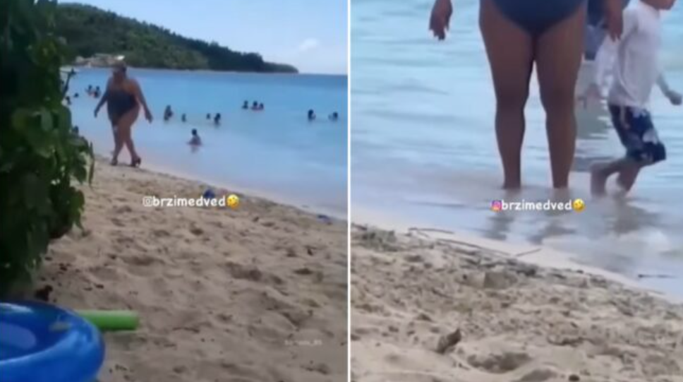 Вирално видео од плажа поради кое луѓето не можат да престанат да се смеат: “Дама не се станува, дама се раѓа”