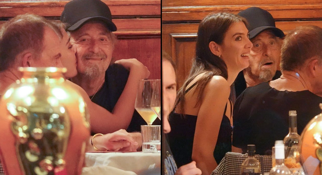 [ФОТО] Ал Пачино снимен со 28-годишна новинарка во Рим: Разменуваа нежности за време на вечерата