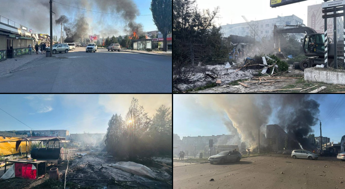 Русите фрлиле бомба од 500 килограми врз трговски центар и пазар во Украина – се појавија првите снимки [ВИДЕО]