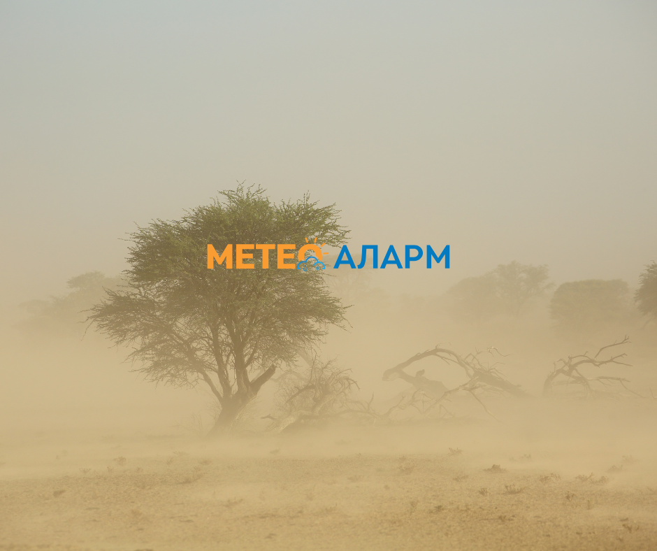 Краткотраен топол бран од Африка ни носи засилен ветер и прашина од Сахара!