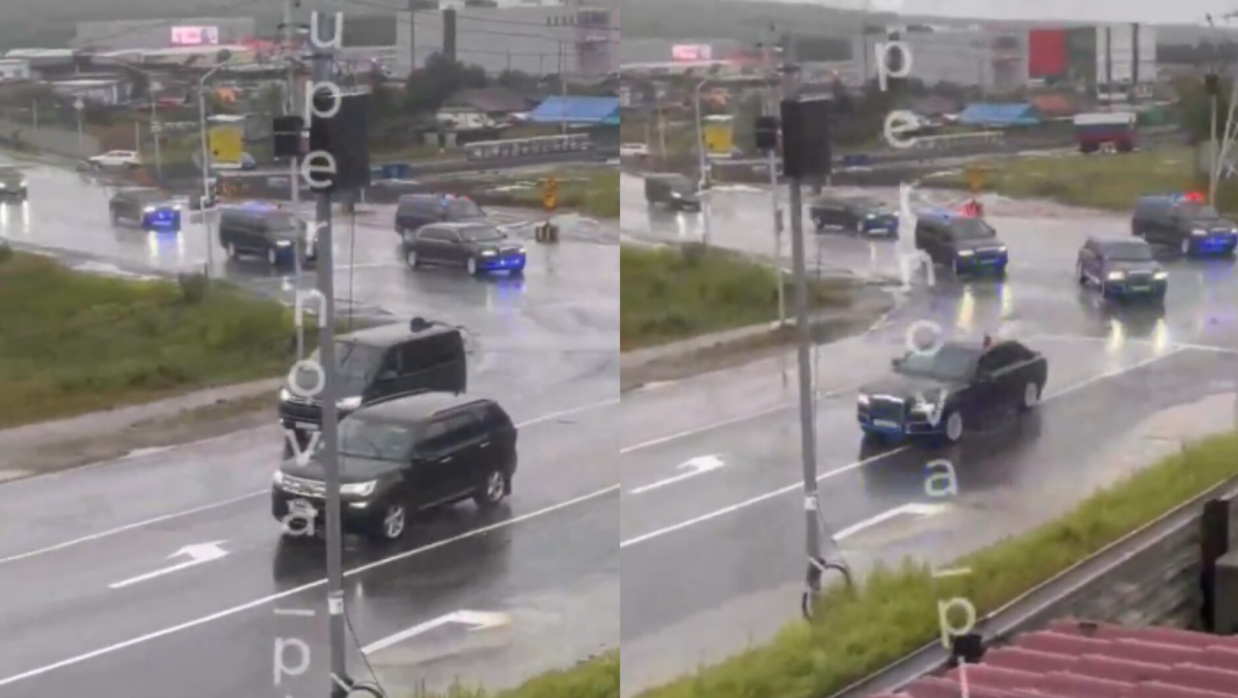 Снимен конвојот на рускиот претседател: Еве како пристигна Путин на состанокот со Трамп