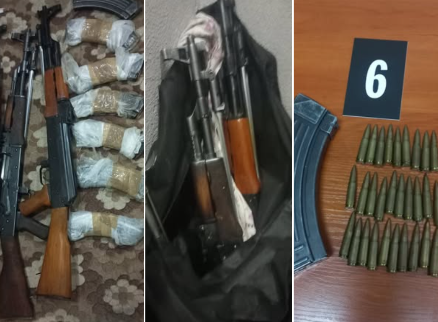 Претрес во Штип, пронајдени оружје и муниција, приведени три лица