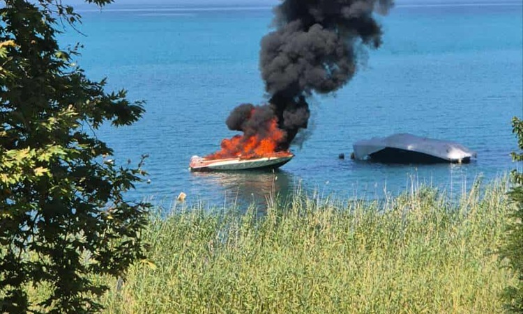 Приведен охриѓанец, предизвикал пожар на глисер на неговиот брат, следува пријава