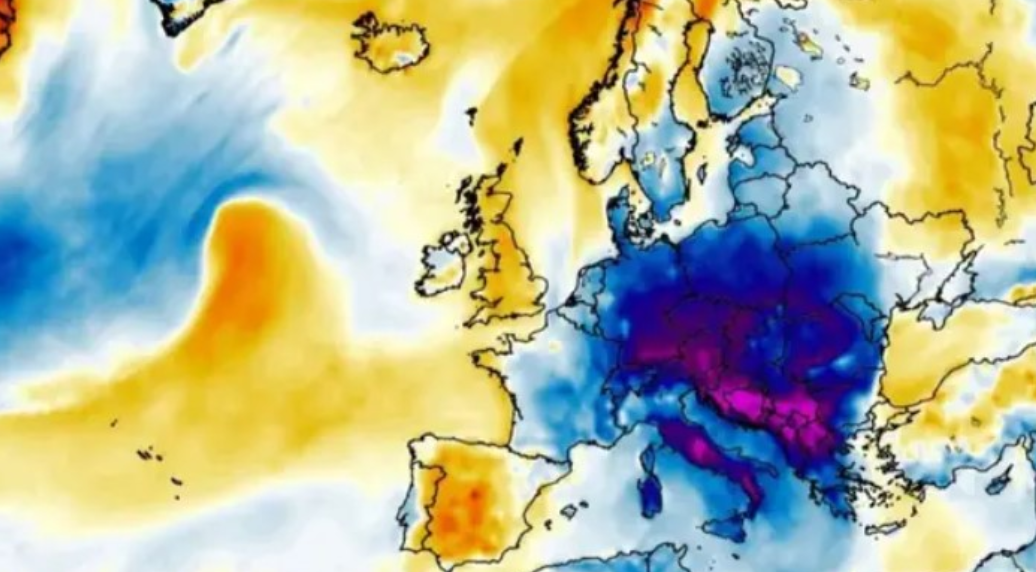 Балканот на удар на силен студен бран: минусни температури, дожд и снег