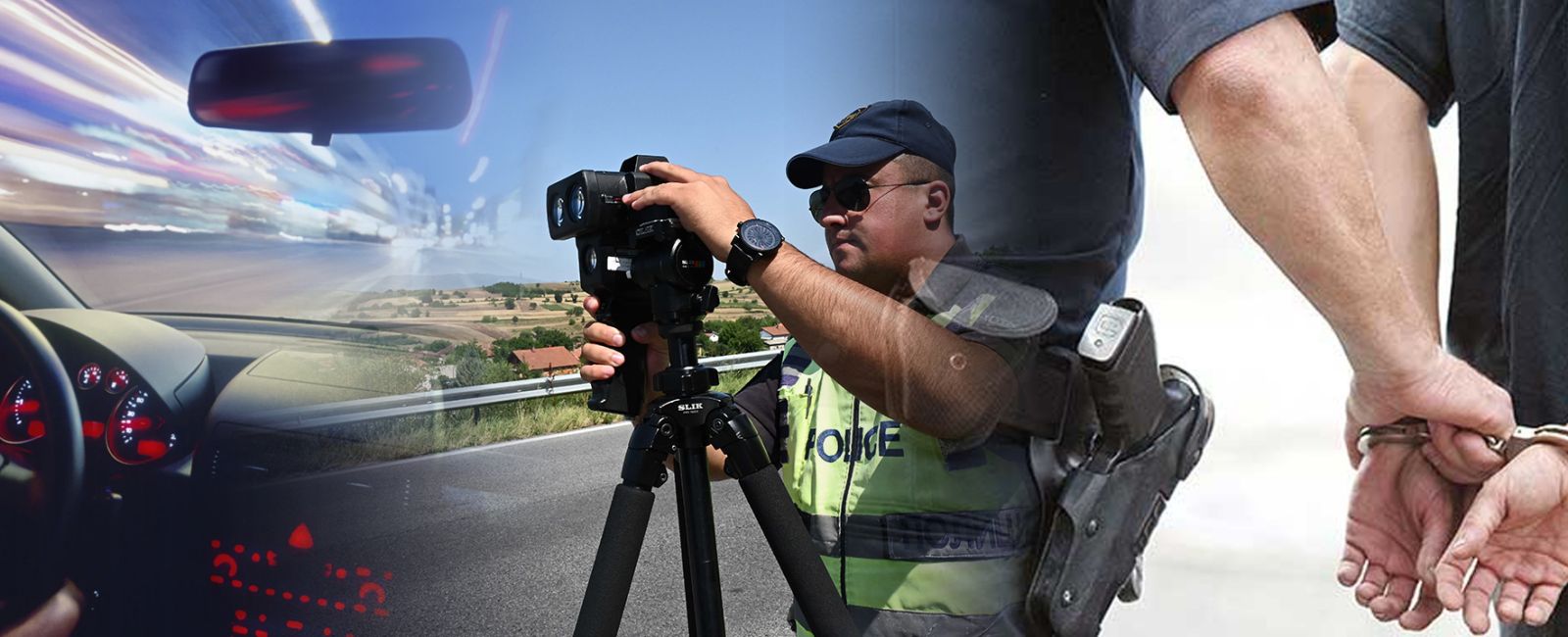 Вчера констатирани 1065 сообраќајни прекршоци, 716 за брзо возење